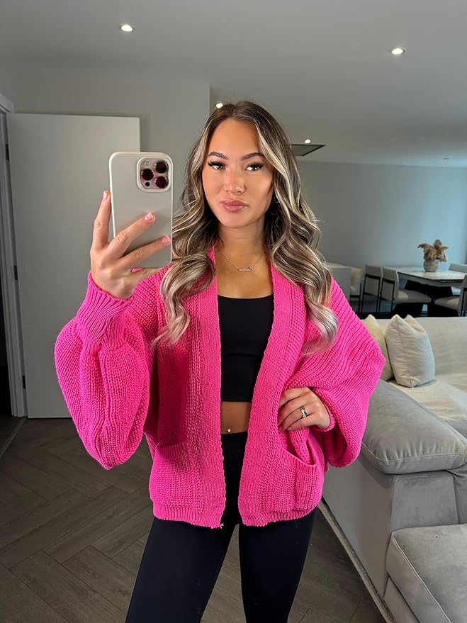 Baggy Cardigan Balloon Sleeve