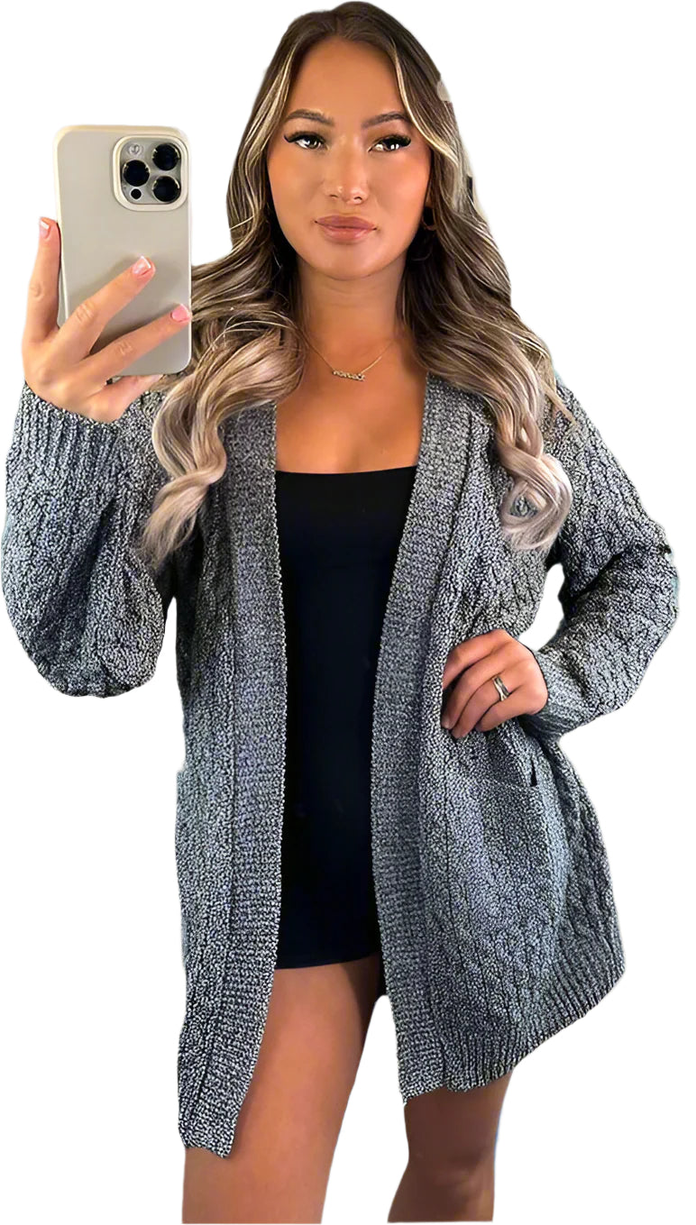 Waffle Knitted Cardigan