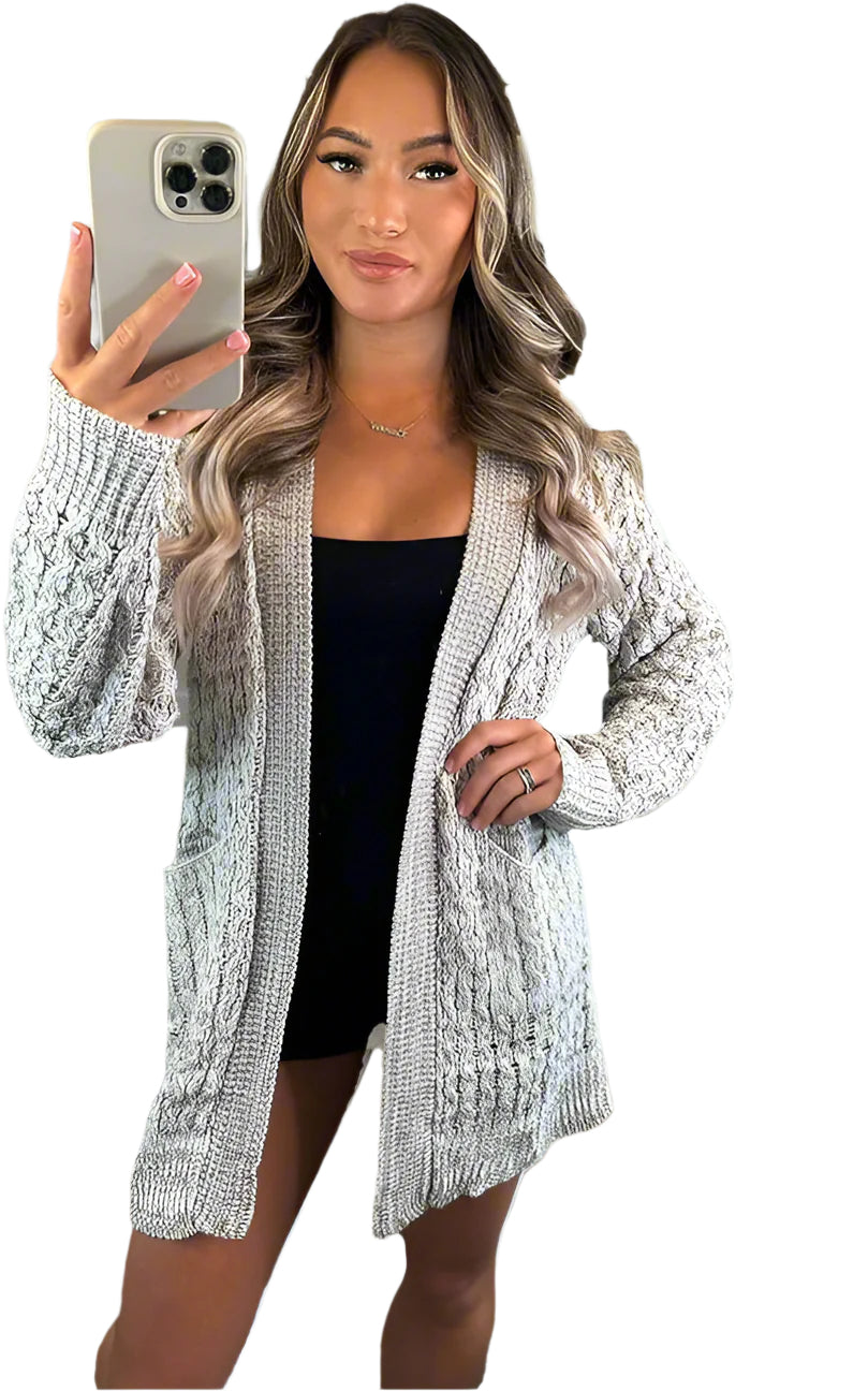 Waffle Knitted Cardigan