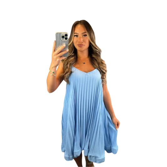 Pleated Frill Flared Long Shirts